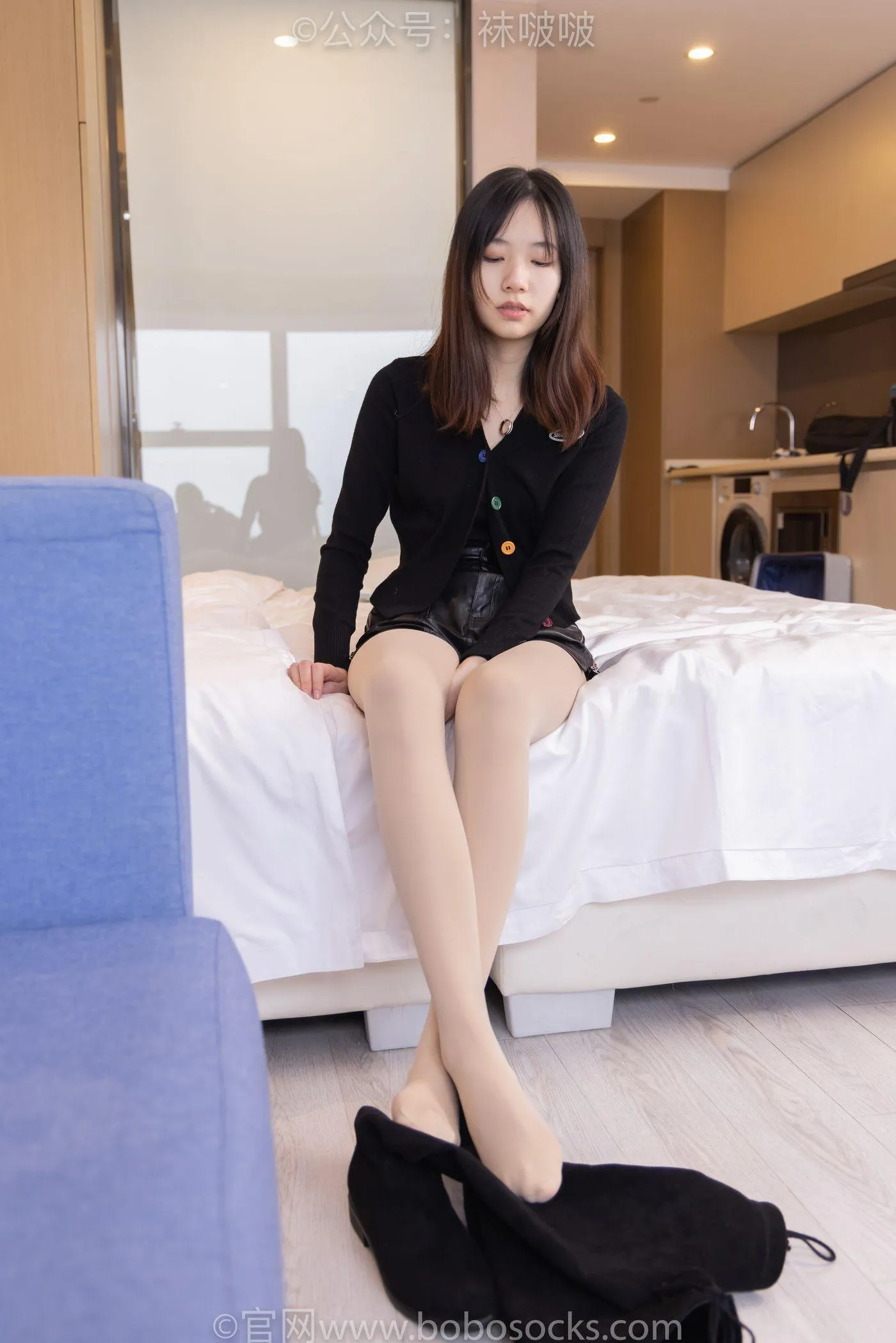 [BoBoSocks袜啵啵]NO.072 小甜豆-两双长靴、厚黑丝、厚肉丝 [144P]插图8